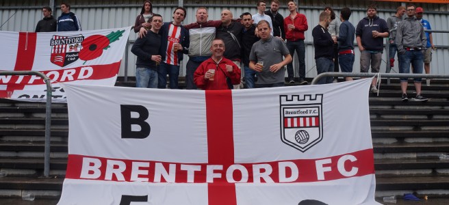 Brentford fans in Germany