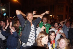 Argentina vs Germany fans