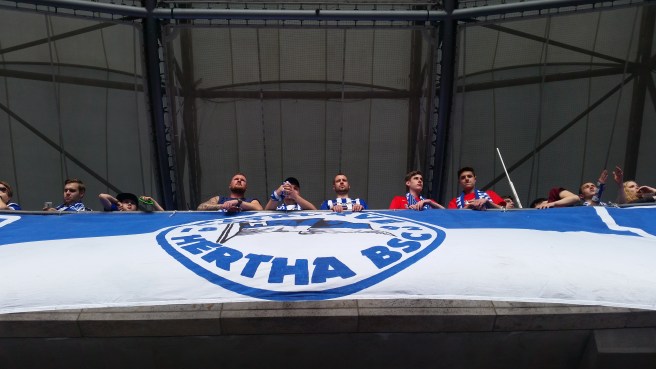 Hertha fans banner
