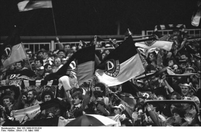 Dynamo Dresden fan flag