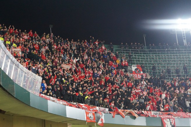 Olympiakos fans Seville