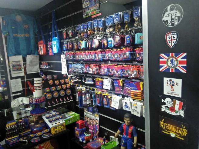 Football shop Barcelona