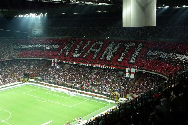 Milan derby tifo